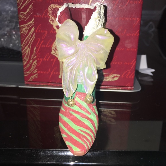 Just the right shoe by raine Christmas Eve ball boot item 25220 NWB - Picture 9 of 13